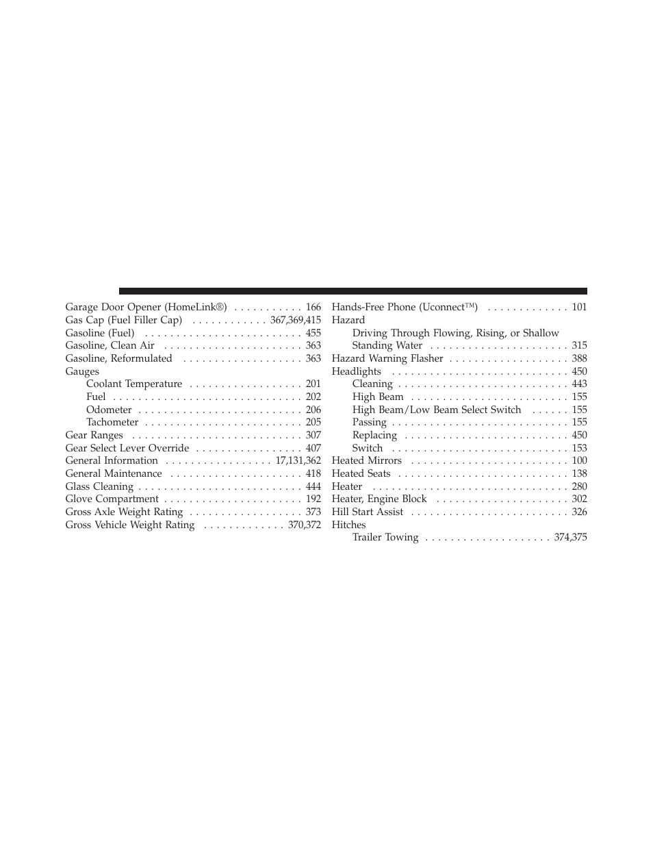 Dodge 2012 Caliber - Owner Manual User Manual | Page 494 / 506