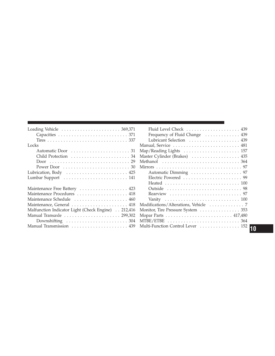 Dodge 2012 Caliber - Owner Manual User Manual | Page 497 / 506