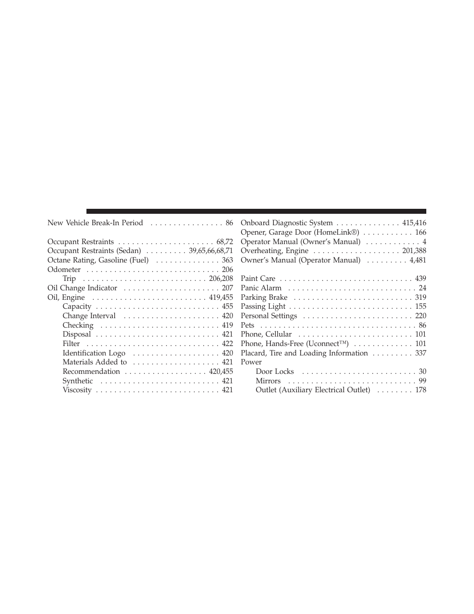 Dodge 2012 Caliber - Owner Manual User Manual | Page 498 / 506