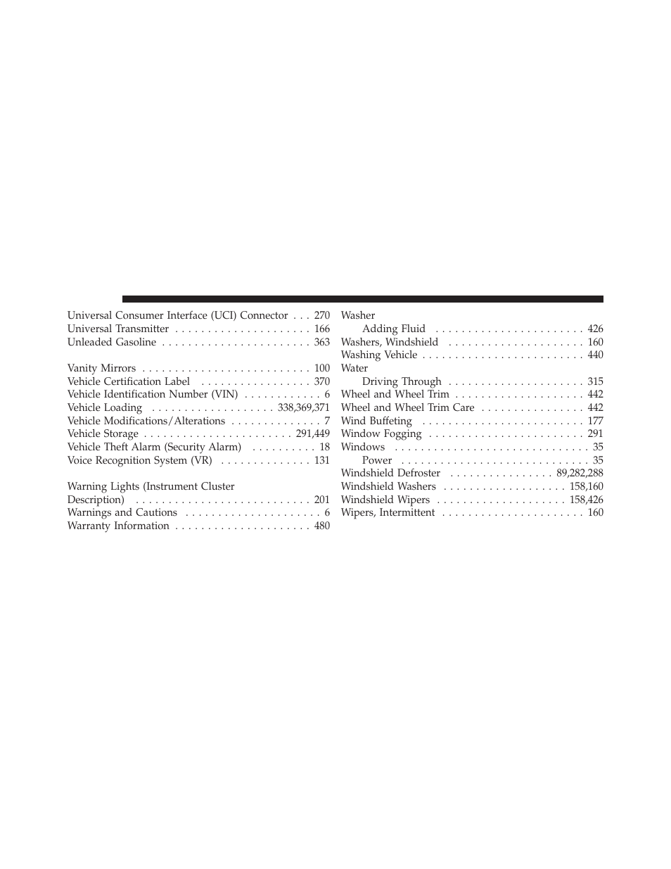 Dodge 2012 Caliber - Owner Manual User Manual | Page 504 / 506