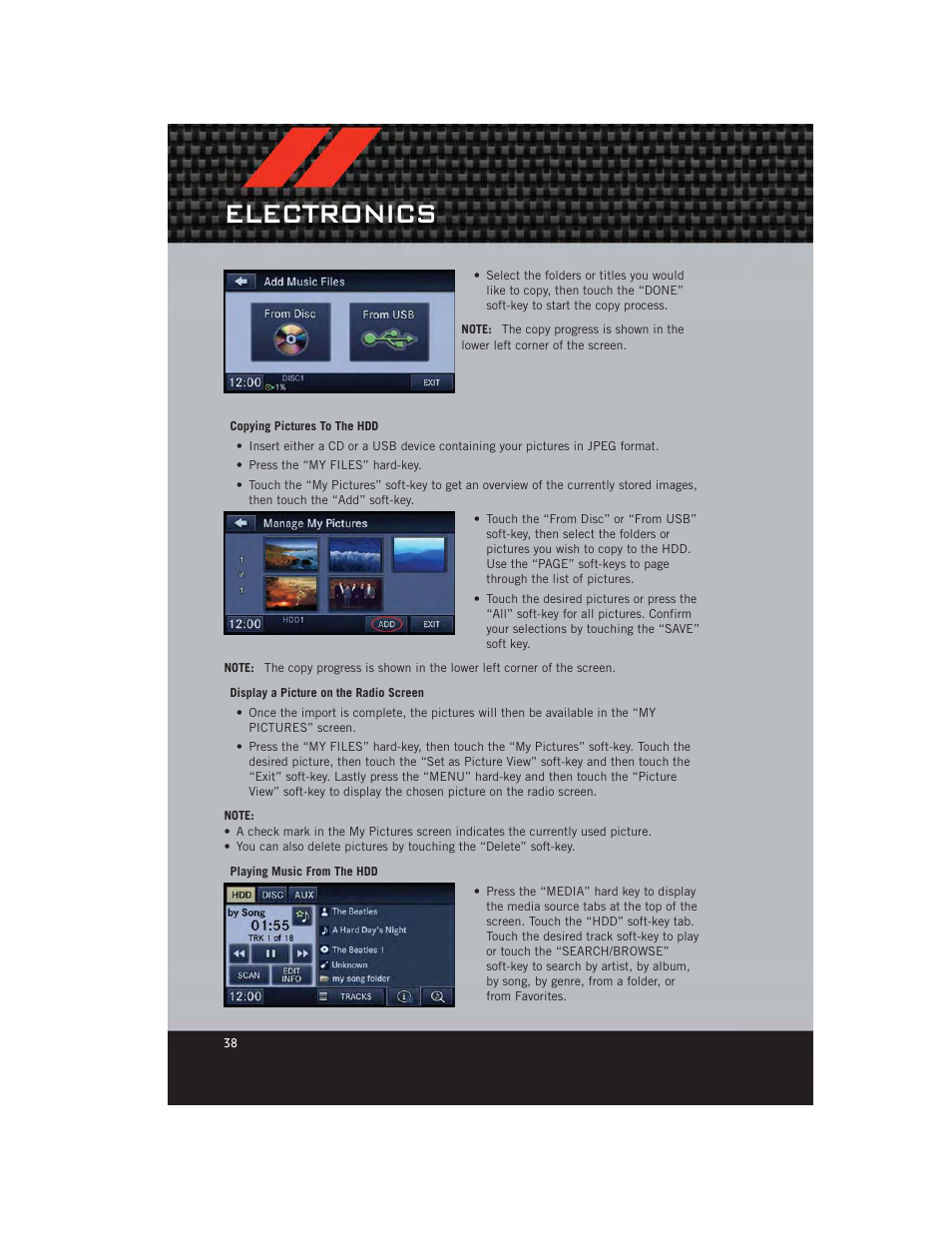 Electronics | Dodge 2012 Caliber - User Guide User Manual | Page 40 / 100
