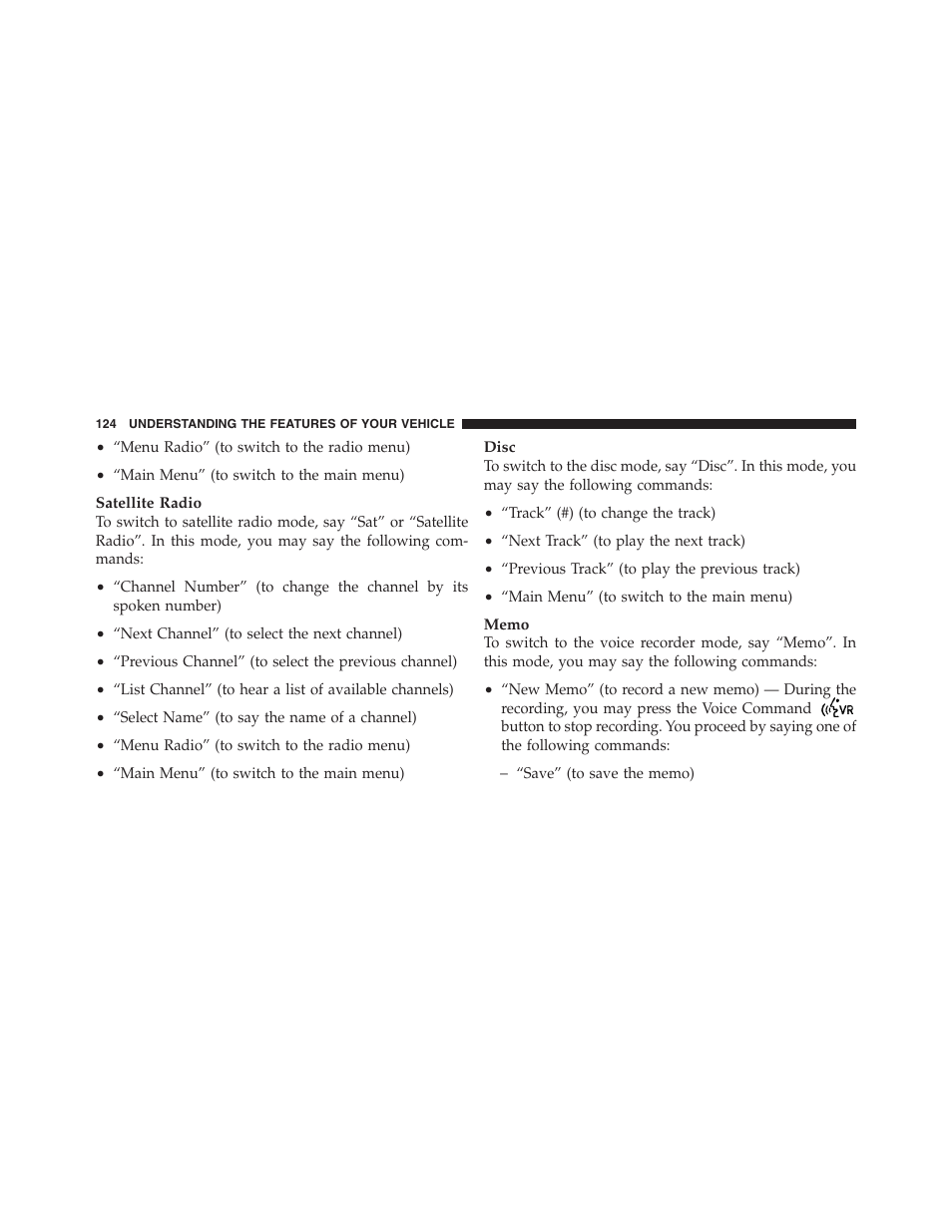 Dodge 2012 Challenger - Owner Manual User Manual | Page 126 / 494
