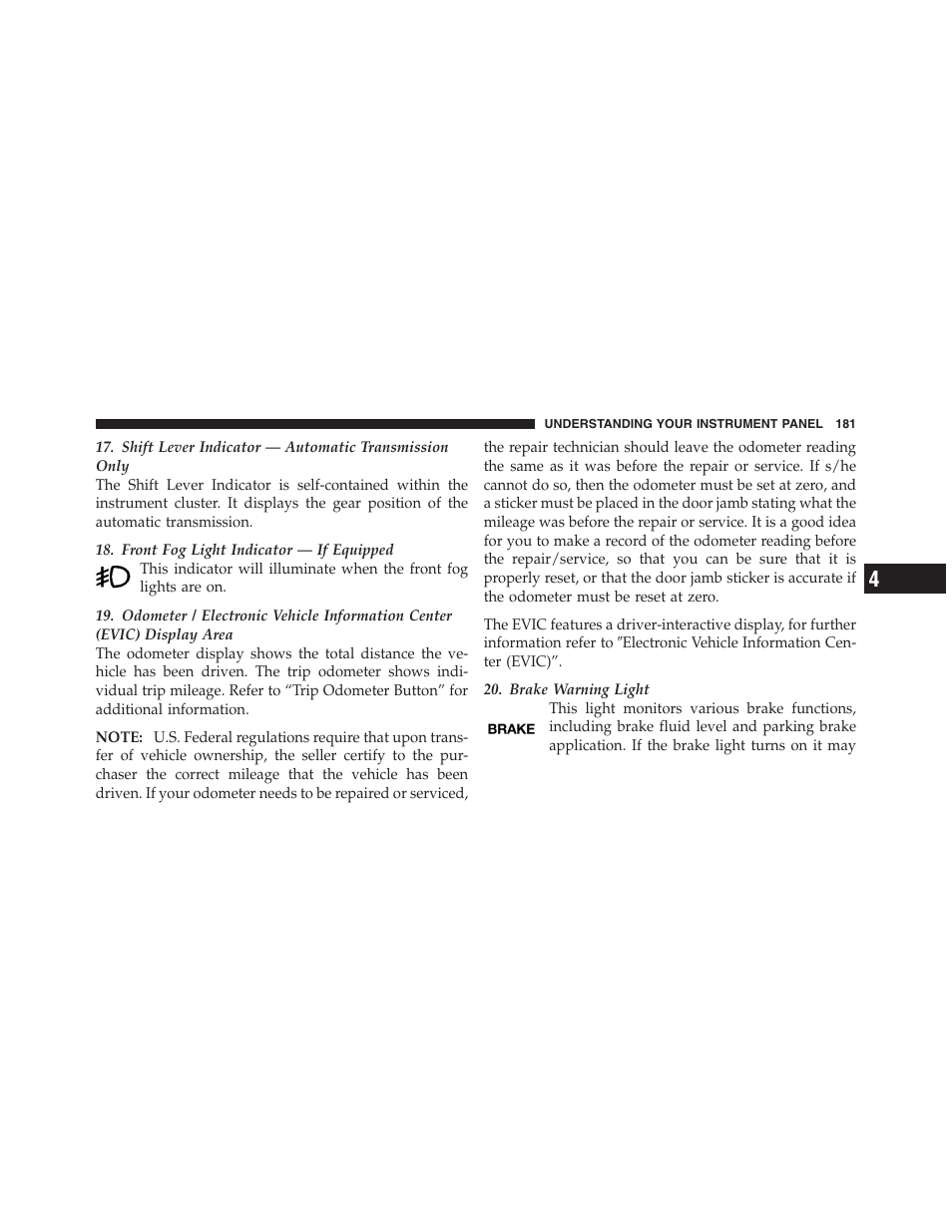 Dodge 2012 Challenger - Owner Manual User Manual | Page 183 / 494