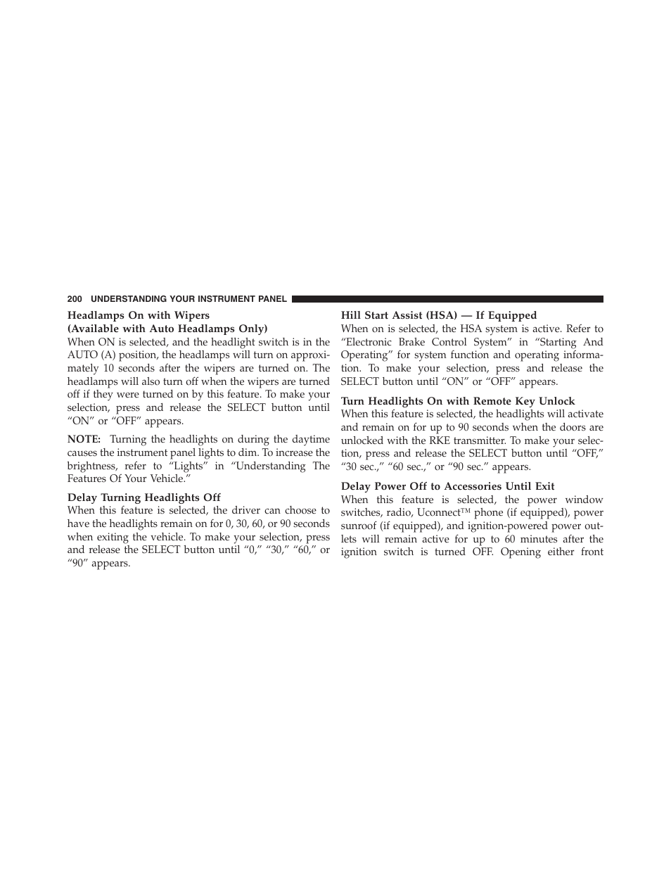 Dodge 2012 Challenger - Owner Manual User Manual | Page 202 / 494