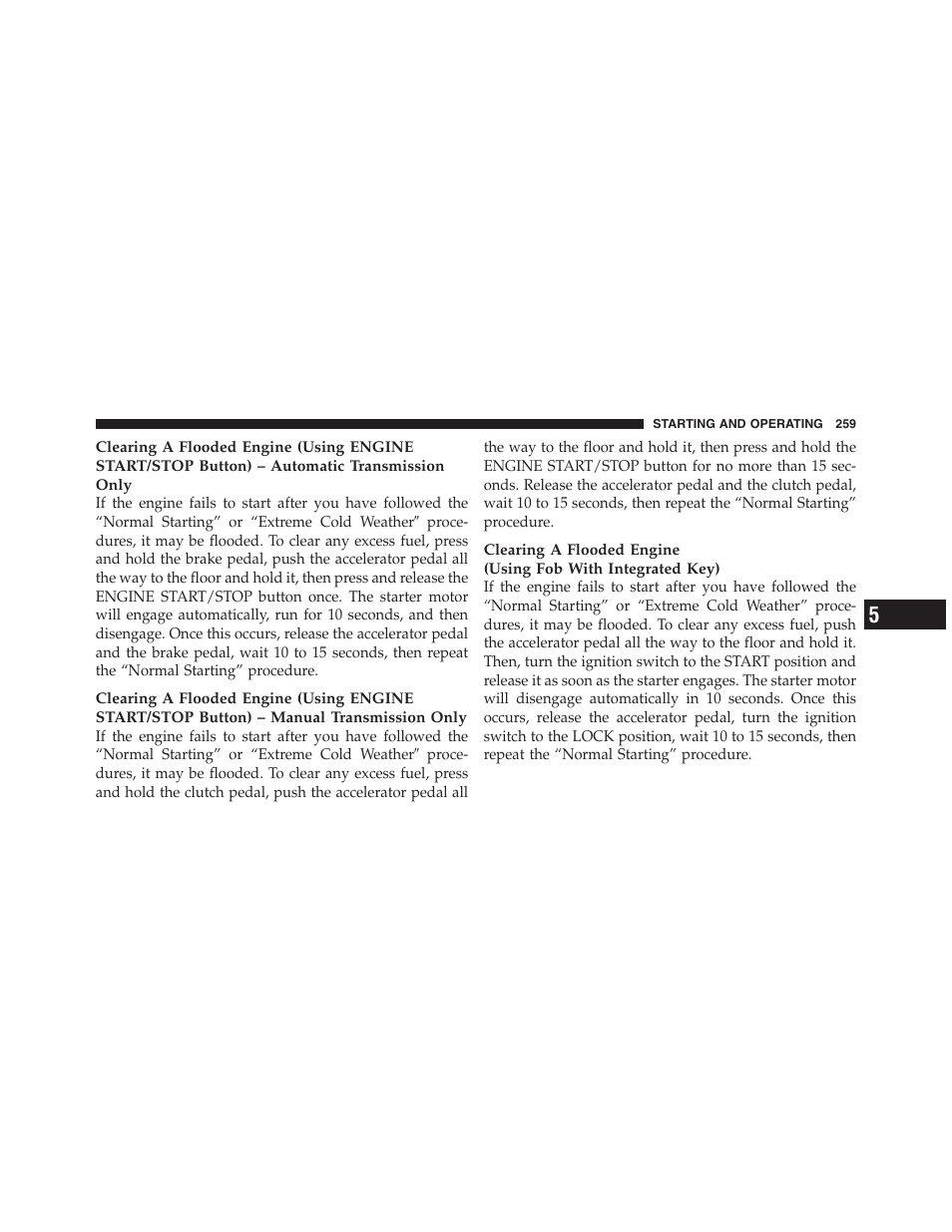 Dodge 2012 Challenger - Owner Manual User Manual | Page 261 / 494