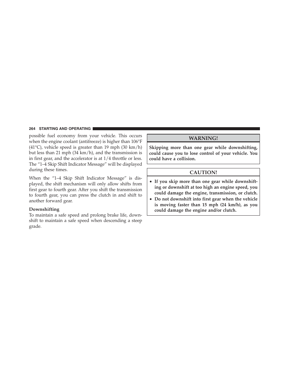 Dodge 2012 Challenger - Owner Manual User Manual | Page 266 / 494