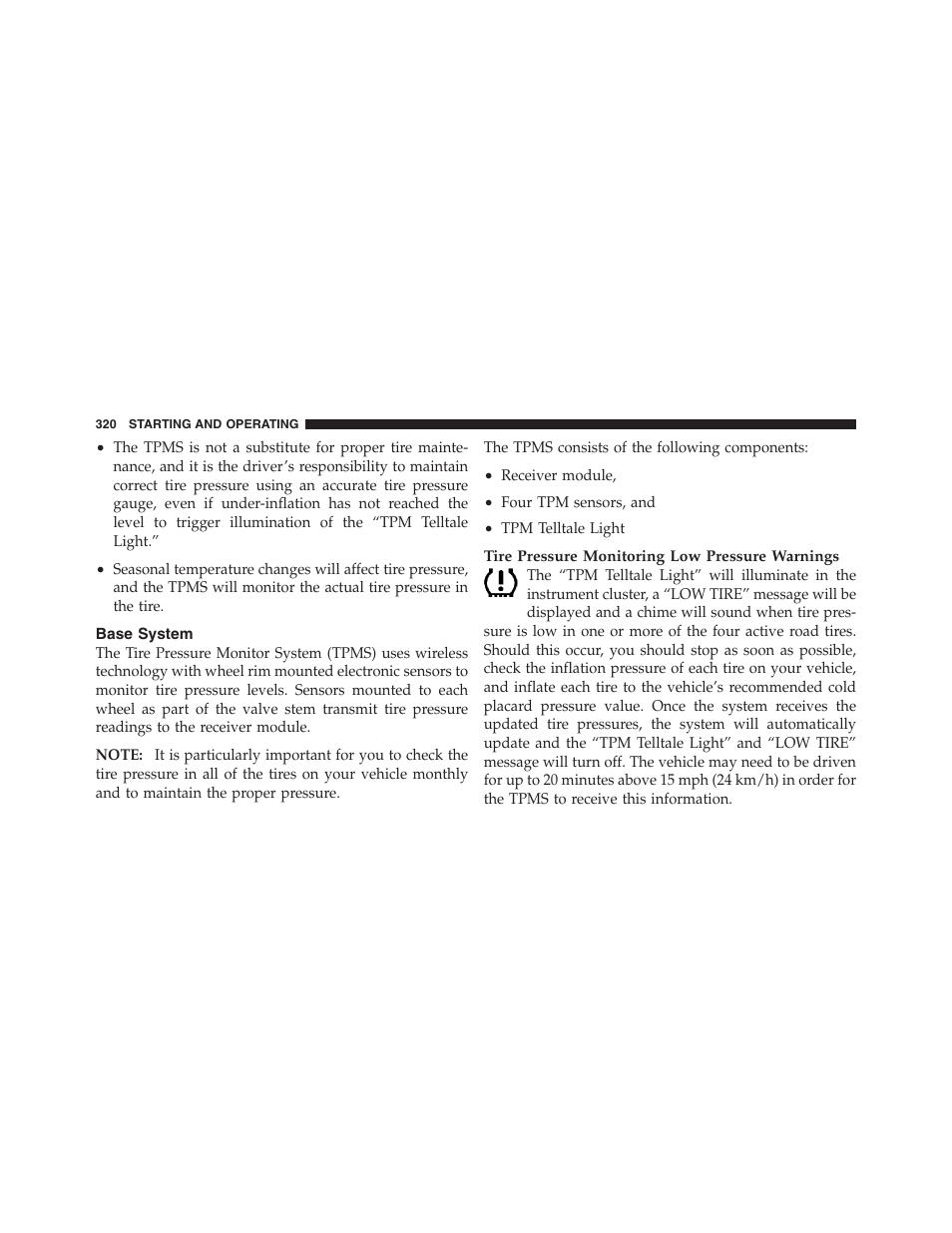 Base system | Dodge 2012 Challenger - Owner Manual User Manual | Page 322 / 494