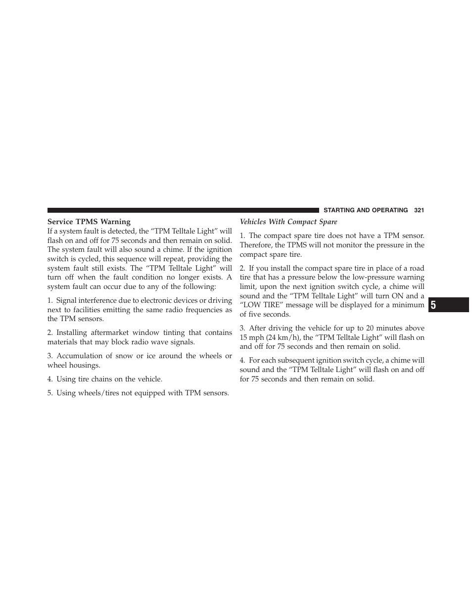 Dodge 2012 Challenger - Owner Manual User Manual | Page 323 / 494