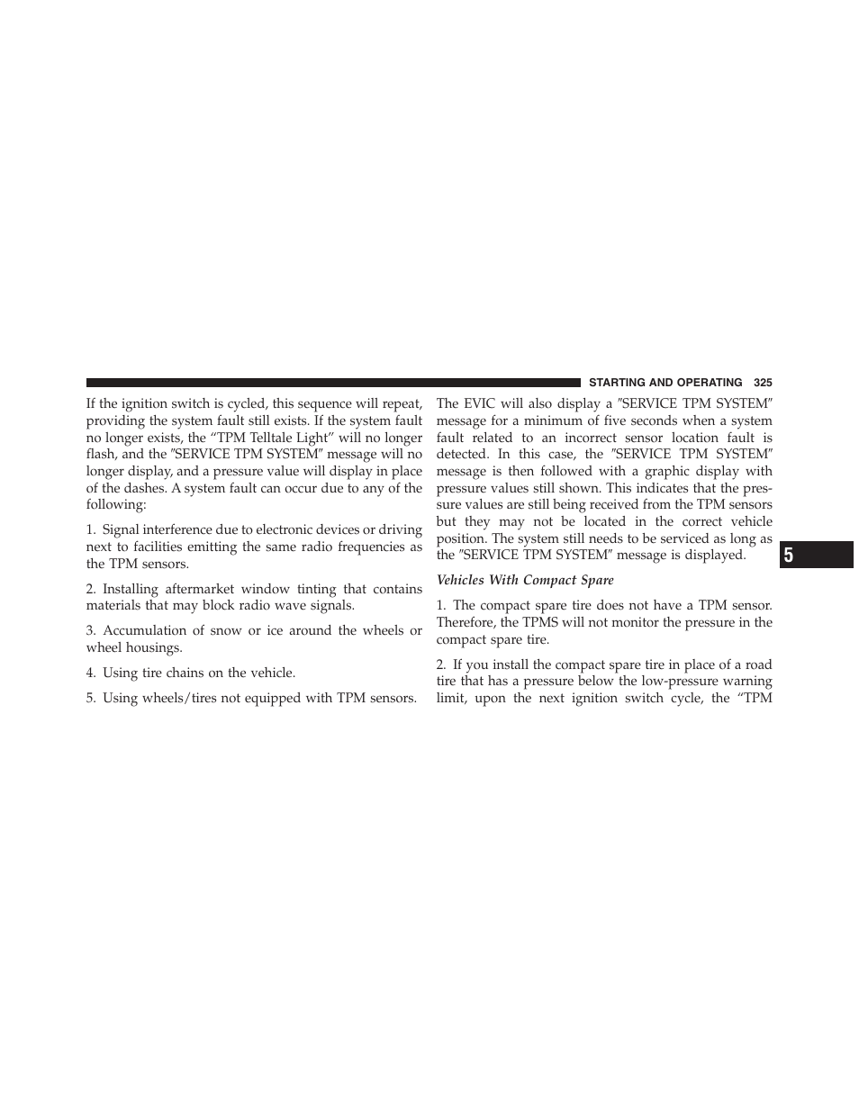 Dodge 2012 Challenger - Owner Manual User Manual | Page 327 / 494