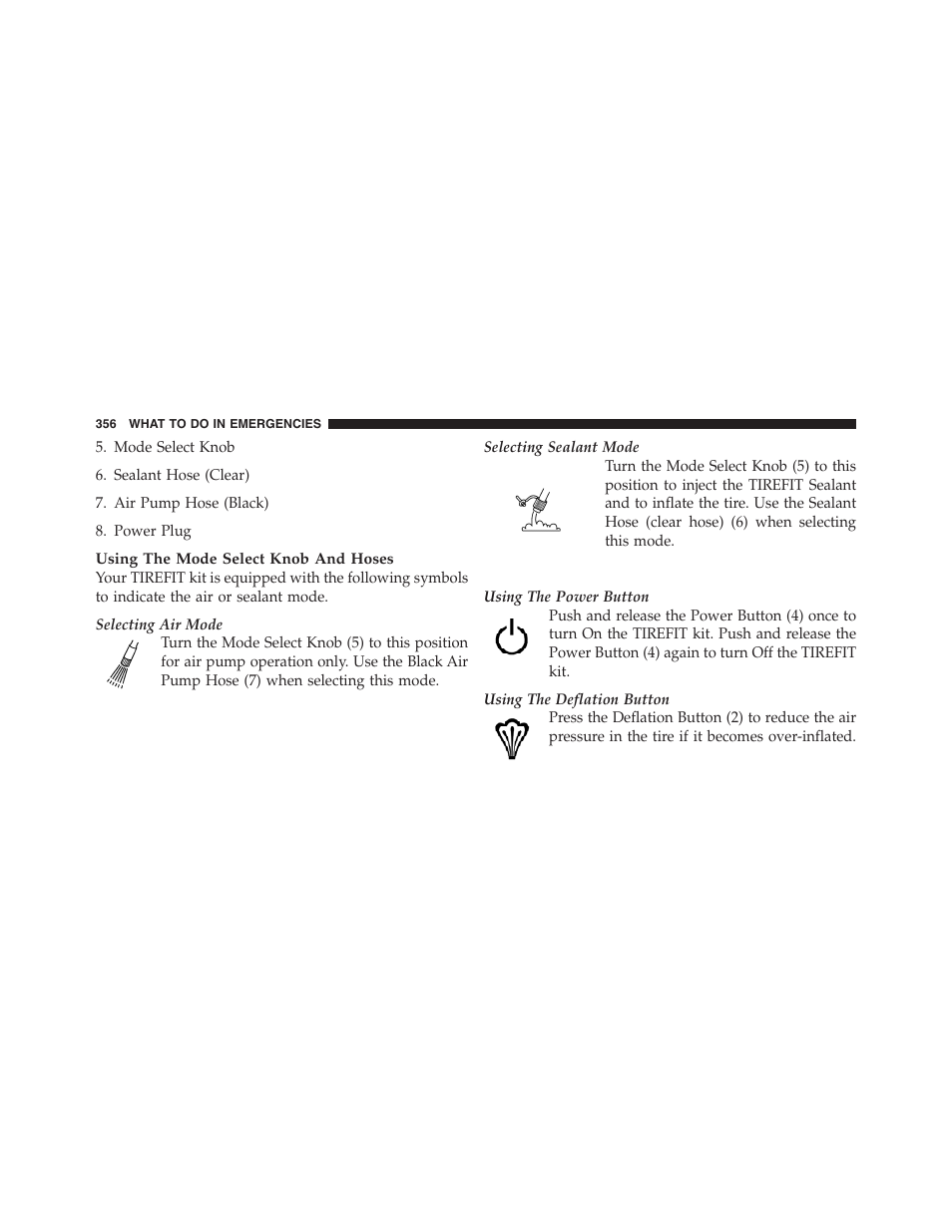 Dodge 2012 Challenger - Owner Manual User Manual | Page 358 / 494