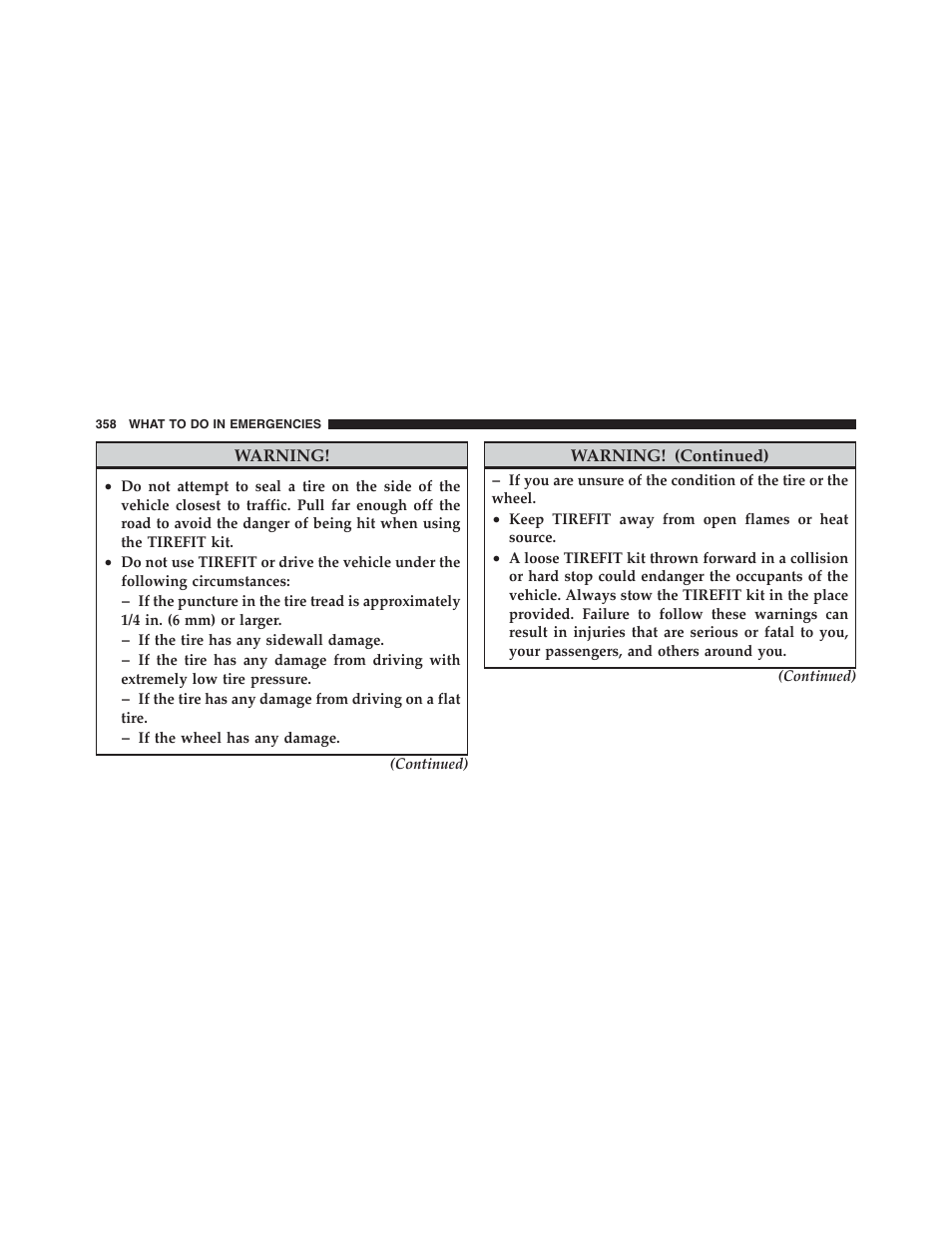 Dodge 2012 Challenger - Owner Manual User Manual | Page 360 / 494