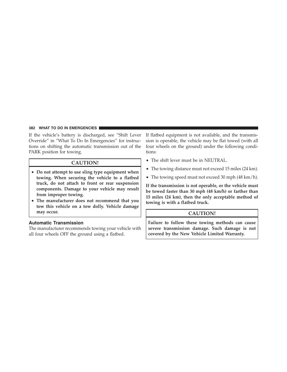 Automatic transmission | Dodge 2012 Challenger - Owner Manual User Manual | Page 384 / 494