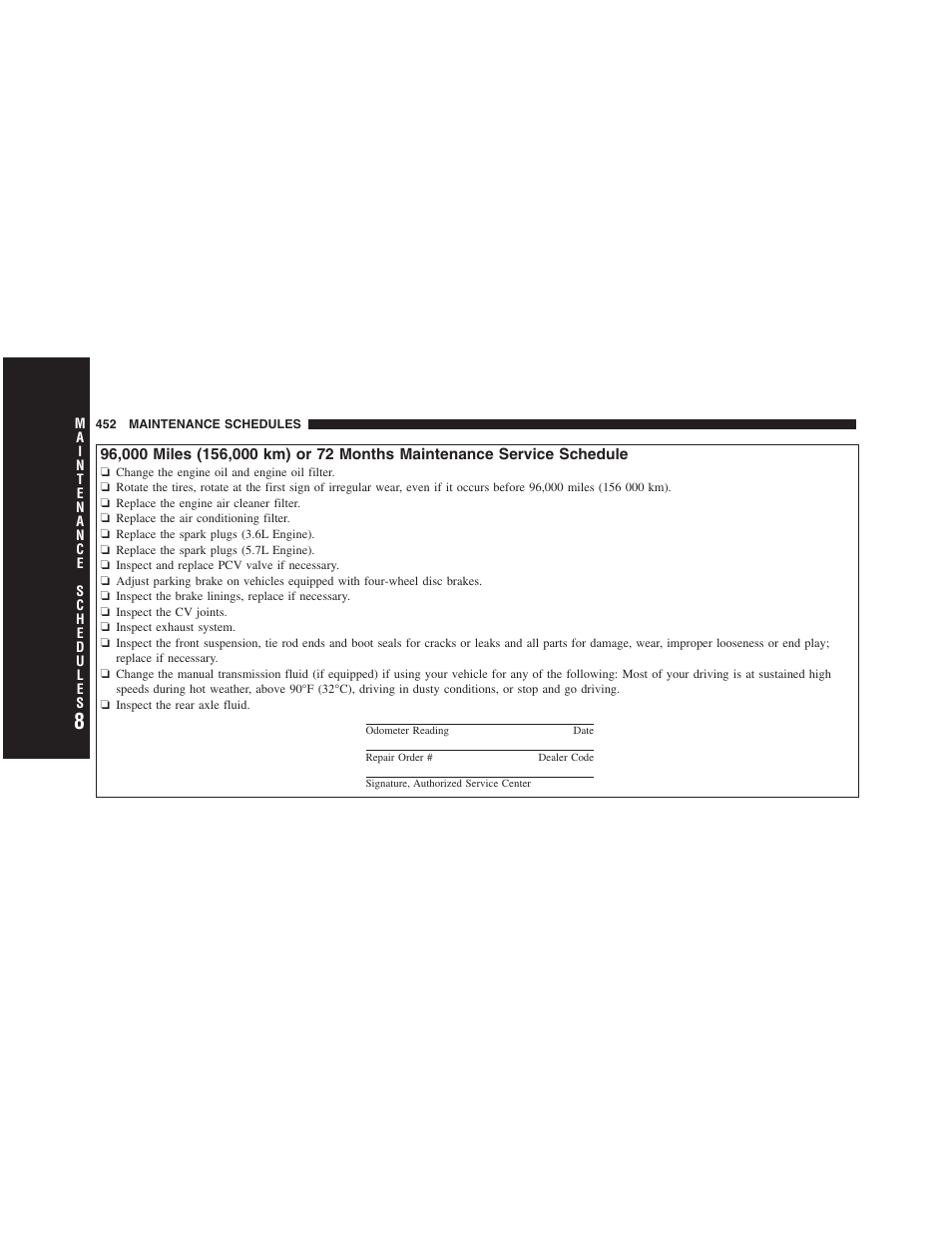 Dodge 2012 Challenger - Owner Manual User Manual | Page 454 / 494
