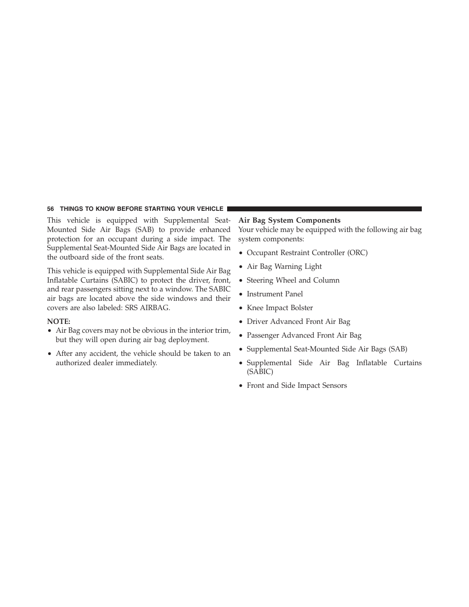 Dodge 2012 Challenger - Owner Manual User Manual | Page 58 / 494