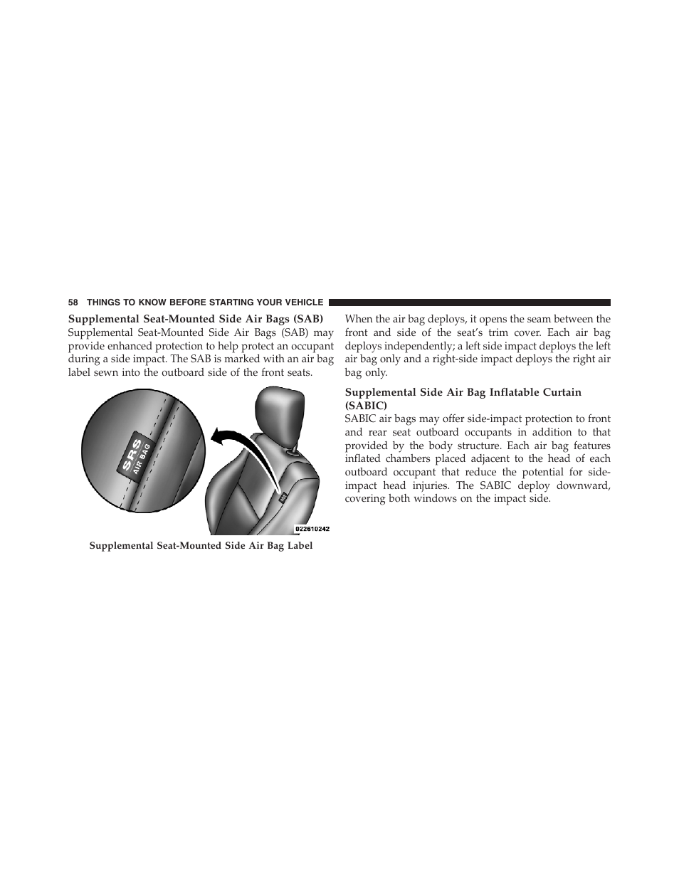 Dodge 2012 Challenger - Owner Manual User Manual | Page 60 / 494