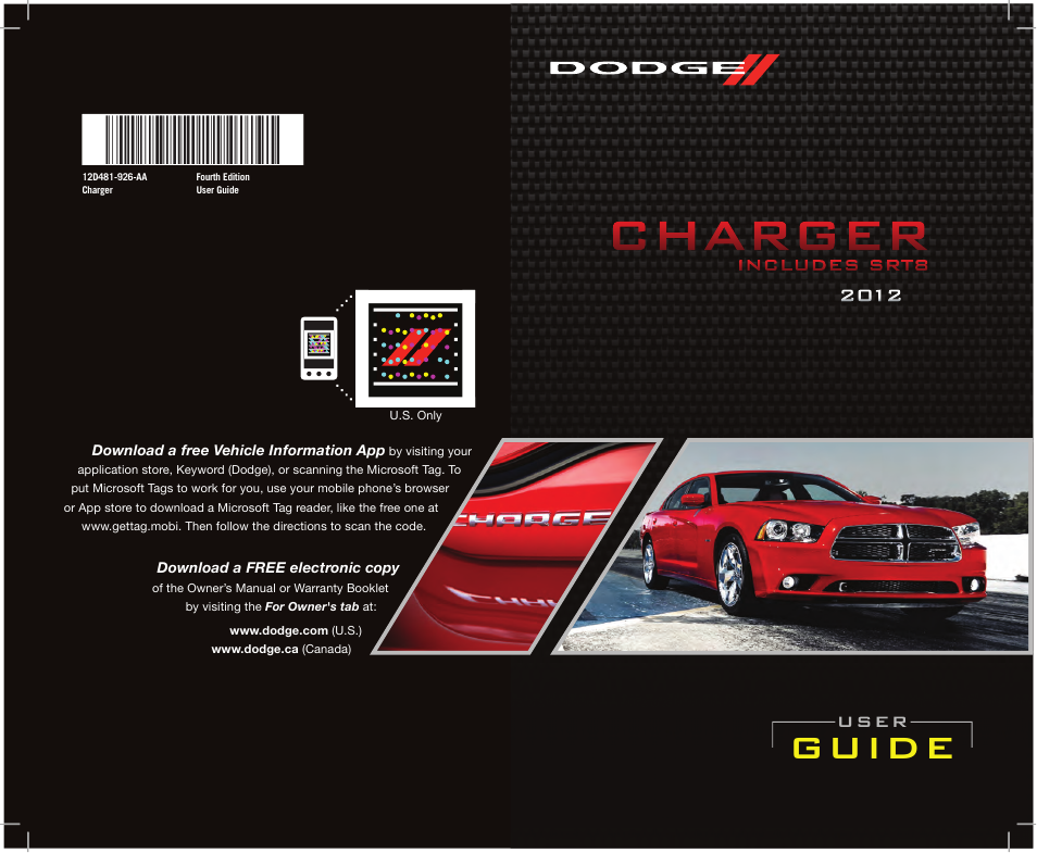 Dodge 2012 Challenger-SRT - User Guide User Manual | 132 pages