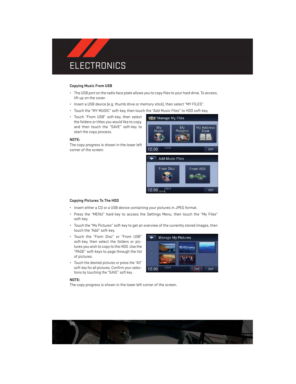 Electronics | Dodge 2012 Challenger-SRT - User Guide User Manual | Page 52 / 132