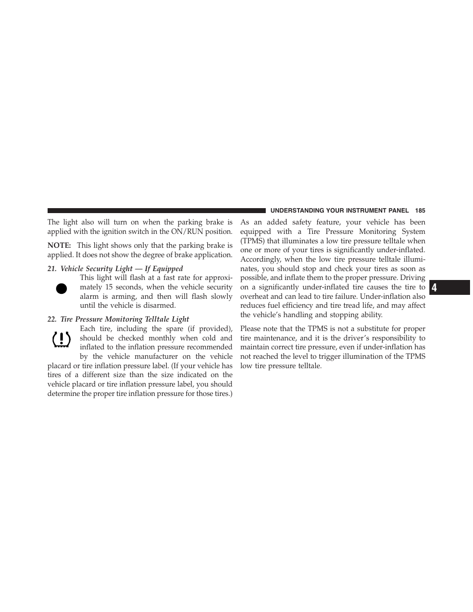 Dodge 2012 Challenger-SRT - Owner Manual User Manual | Page 187 / 471