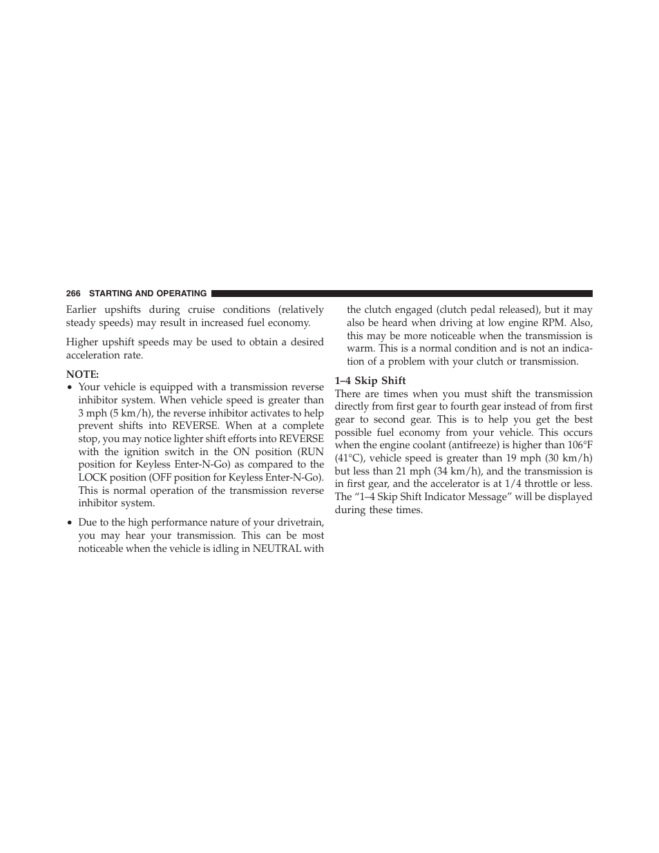 Dodge 2012 Challenger-SRT - Owner Manual User Manual | Page 268 / 471