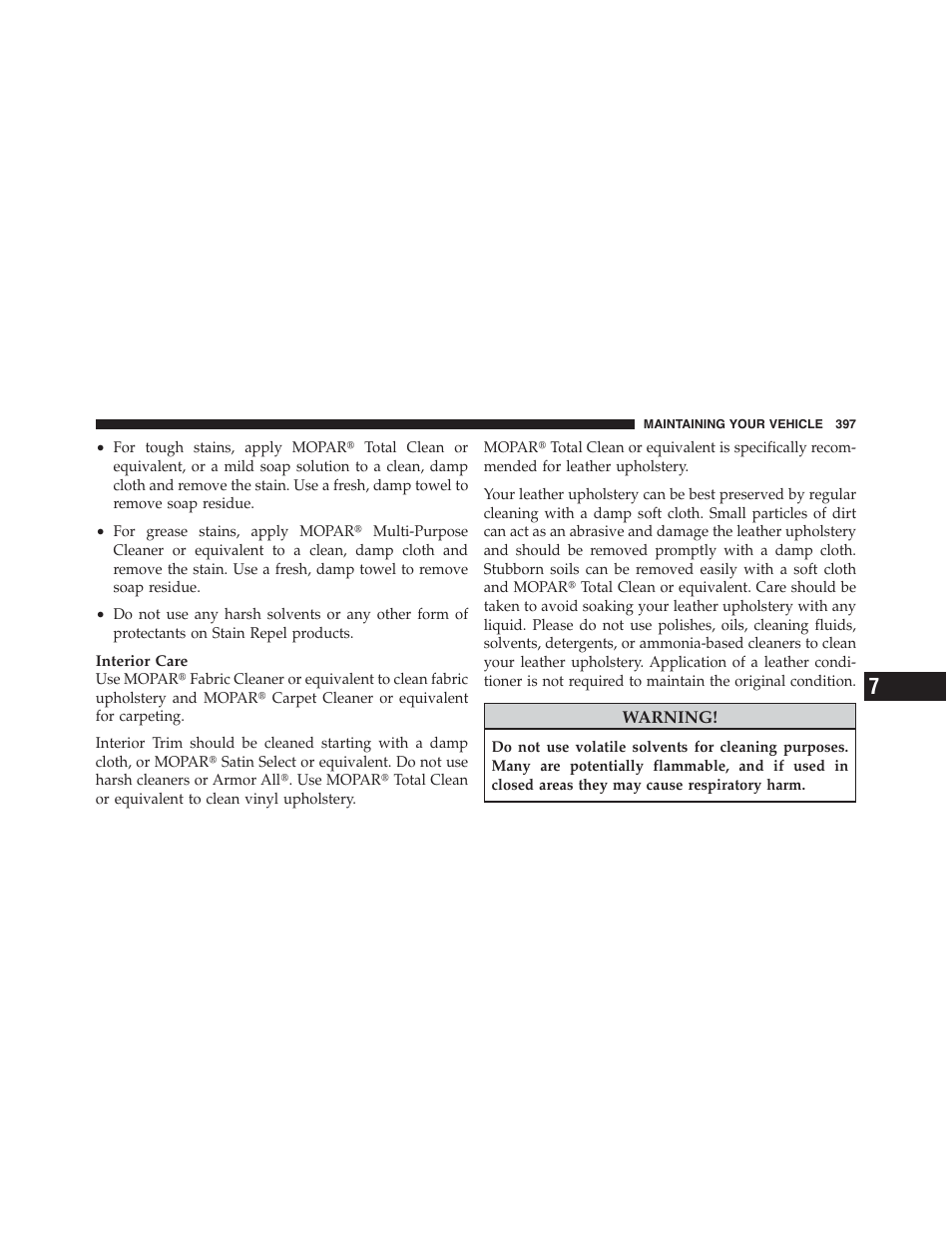 Dodge 2012 Challenger-SRT - Owner Manual User Manual | Page 399 / 471
