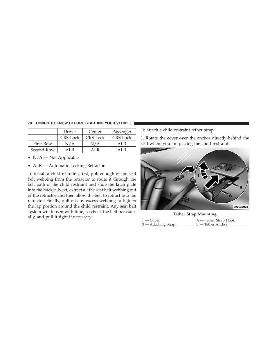 Dodge 2012 Challenger-SRT - Owner Manual User Manual | Page 80 / 471