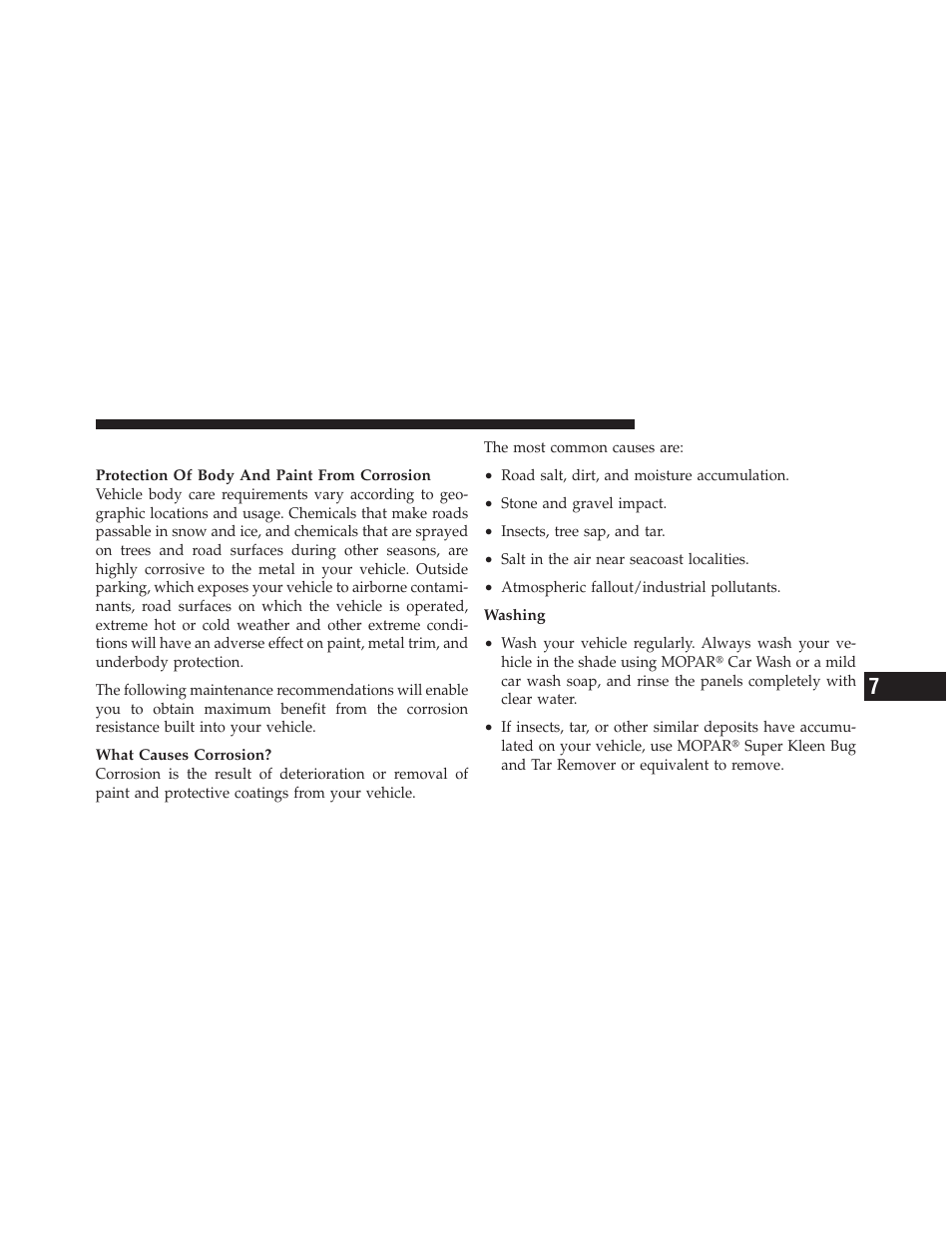 Appearance care and protection from corrosion, Appearance care and protection from, Corrosion | Dodge 2012 Charger - Owner Manual User Manual | Page 521 / 594