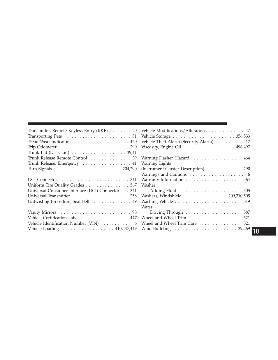 Dodge 2012 Charger - Owner Manual User Manual | Page 591 / 594