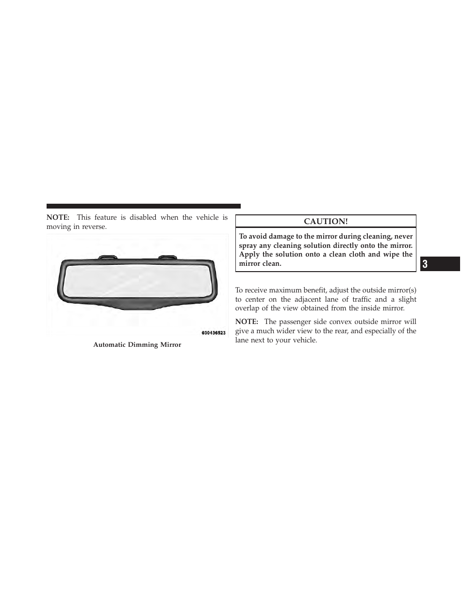 Outside mirrors | Dodge 2012 Charger - Owner Manual User Manual | Page 97 / 594