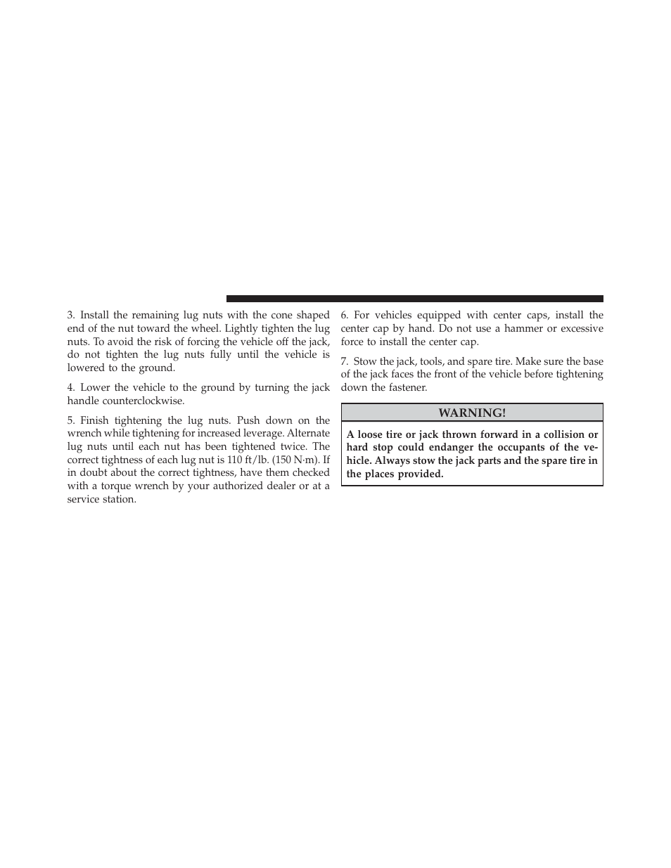 Dodge 2012 Charger - Supplement User Manual | Page 50 / 63