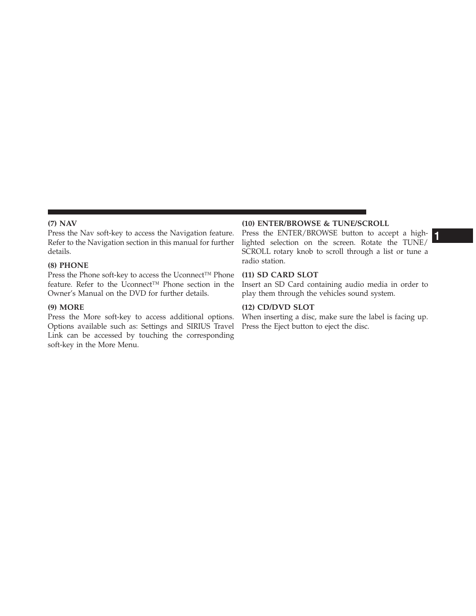 Chrysler 2012 300 - Uconnect Manual User Manual | Page 10 / 130