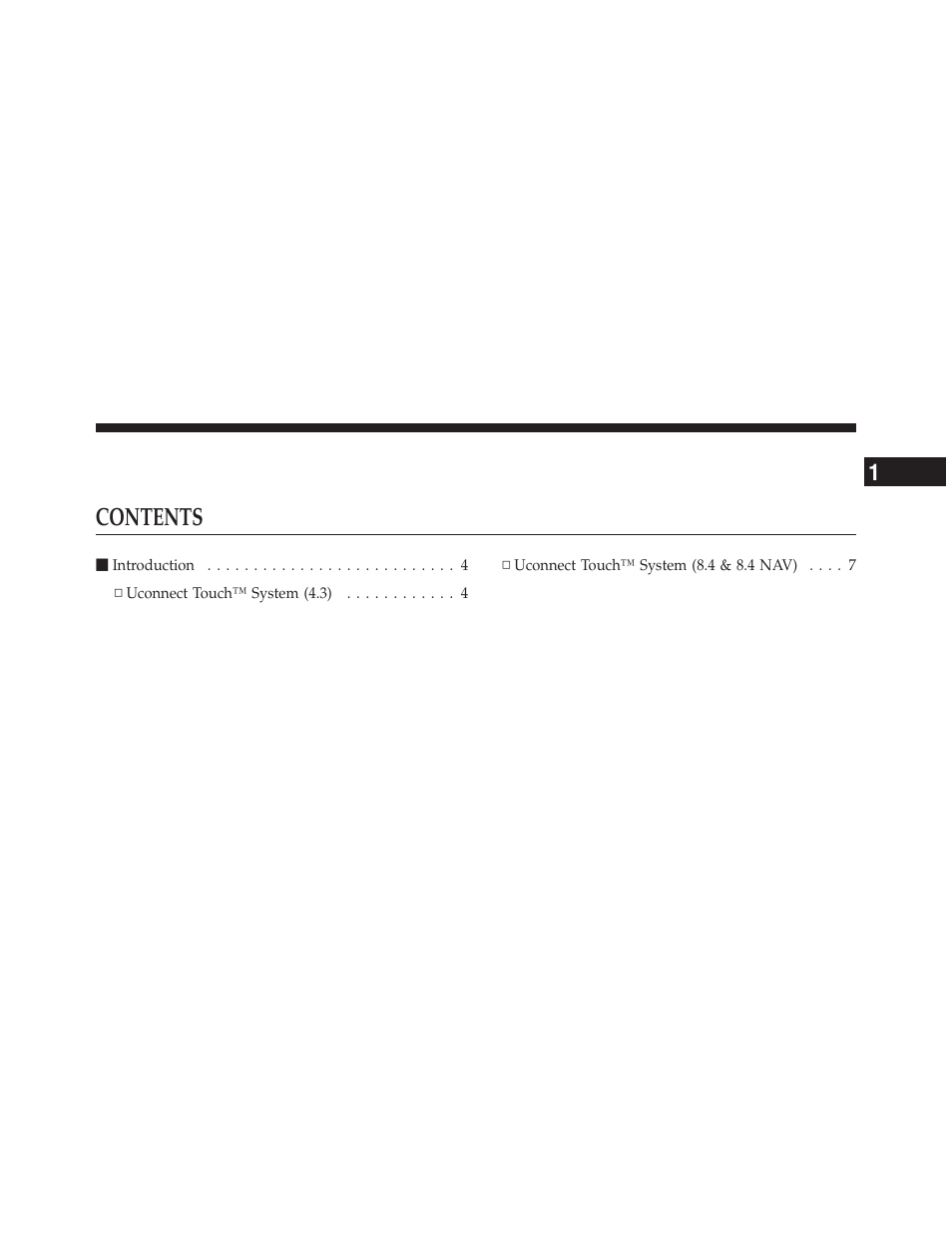 Chrysler 2012 300 - Uconnect Manual User Manual | Page 4 / 130