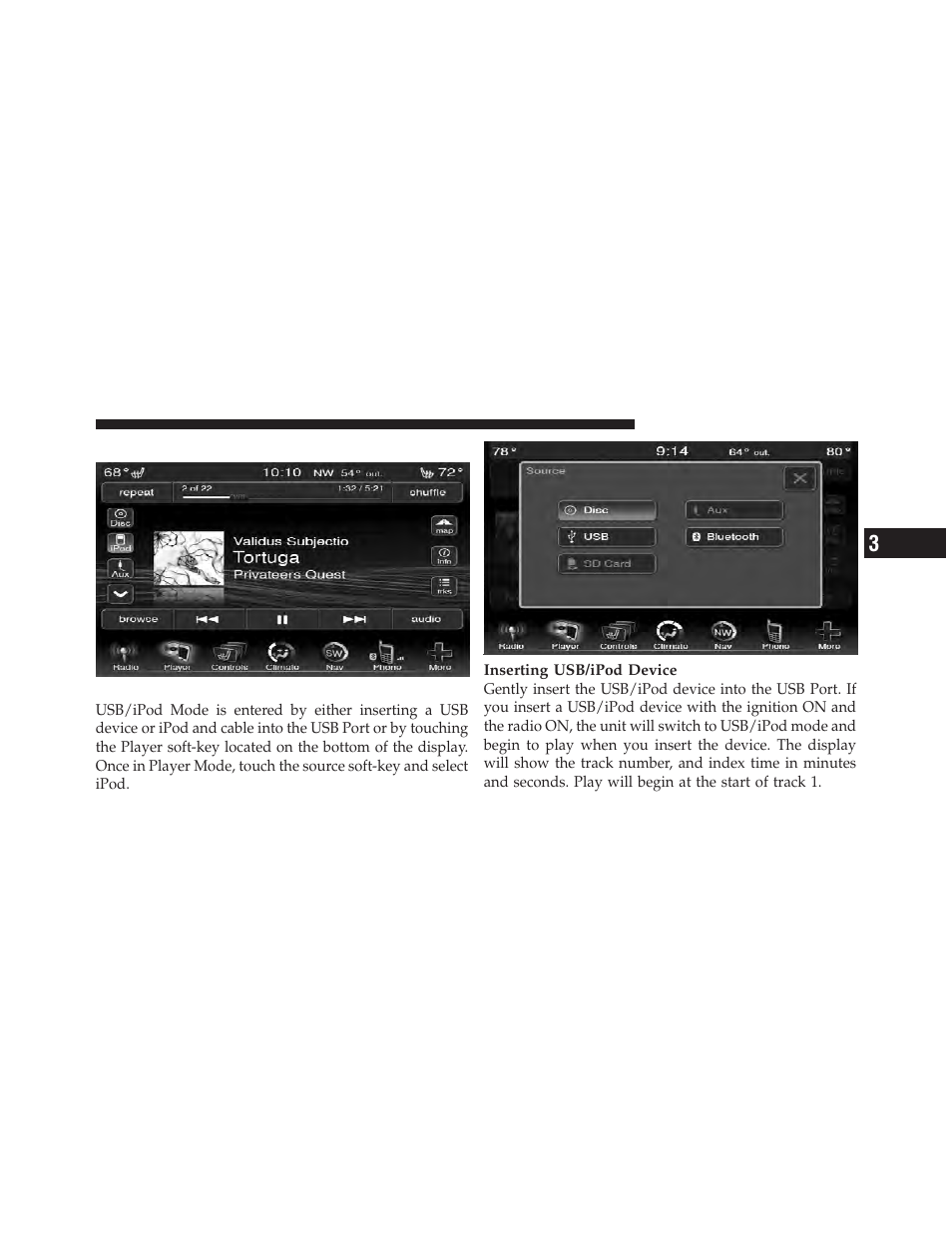 Operating instructions – usb/ipod mode, Overview | Chrysler 2012 300 - Uconnect Manual User Manual | Page 58 / 130