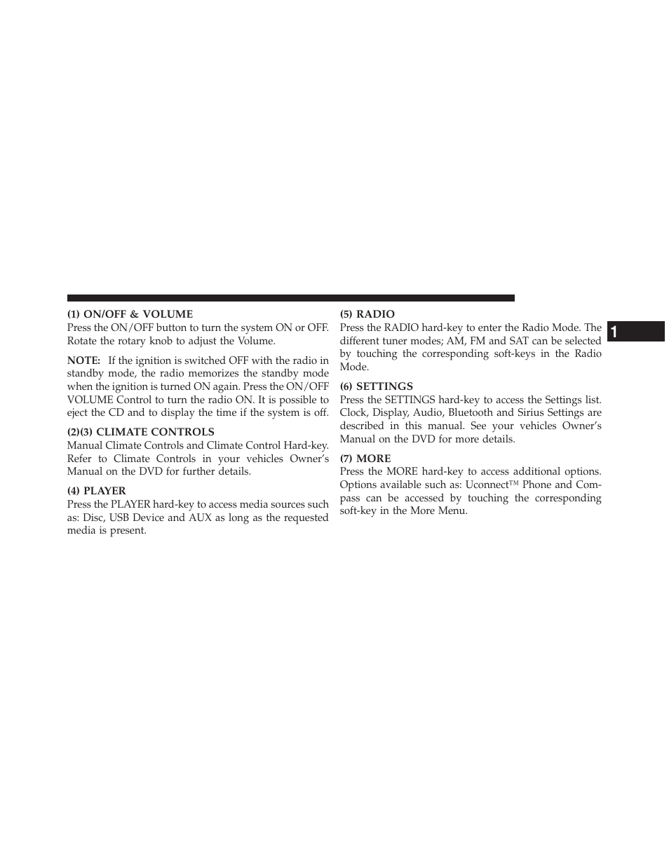 Chrysler 2012 300 - Uconnect Manual User Manual | Page 6 / 130