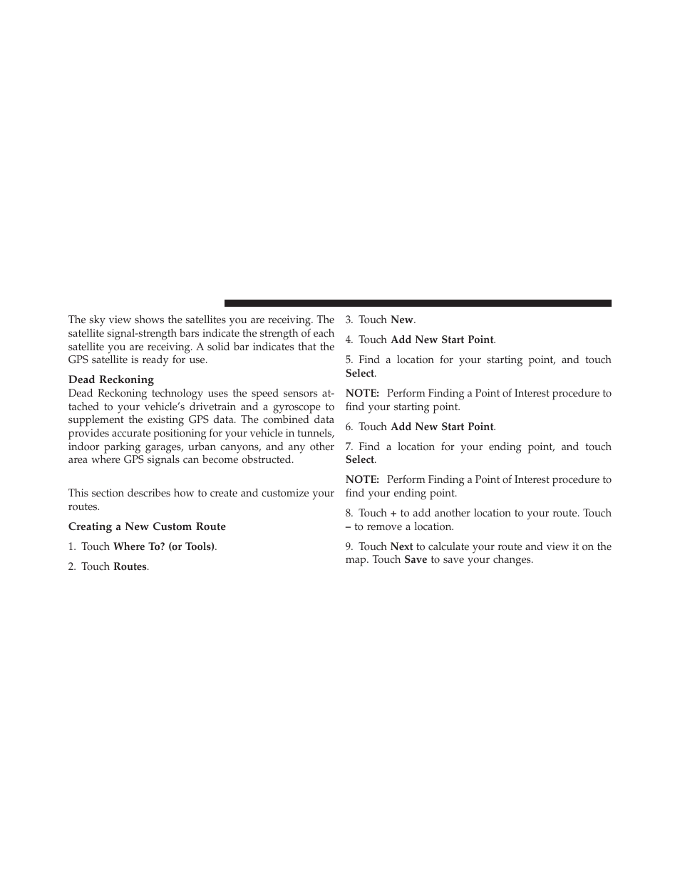 Creating and editing routes | Chrysler 2012 300 - Uconnect Manual User Manual | Page 91 / 130