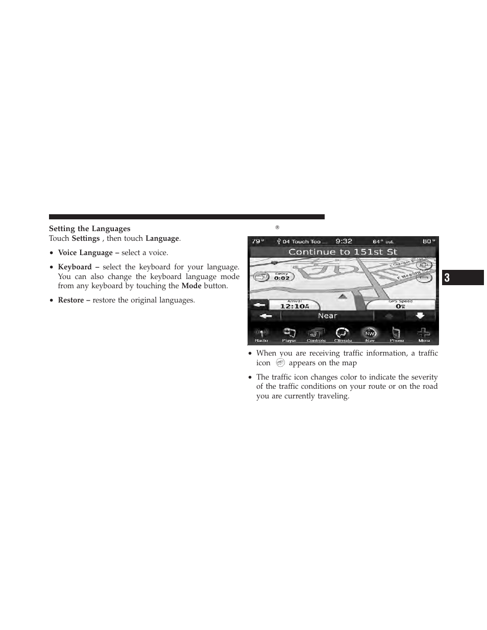 Garminĥ traffic, Garmin௡ traffic | Chrysler 2012 300 - Uconnect Manual User Manual | Page 98 / 130
