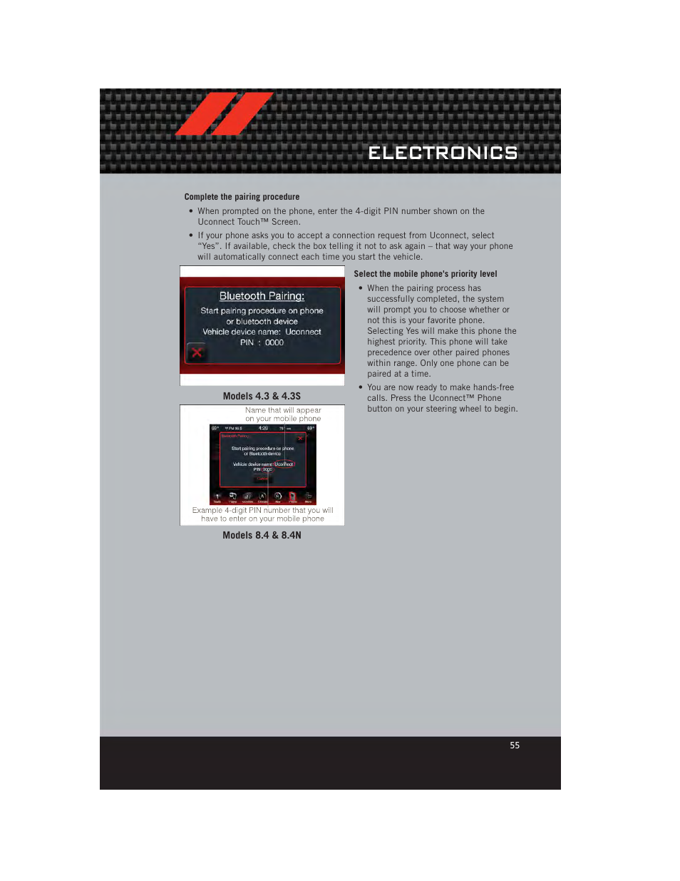 Electronics | Dodge 2012 Charger_SRT - User Guide User Manual | Page 57 / 130