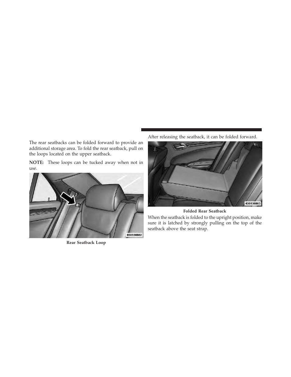 Folding rear seat | Dodge 2012 Charger_SRT - Owner Manual User Manual | Page 196 / 571