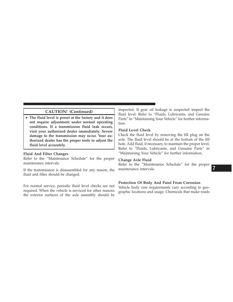 Rear axle, Appearance care and protection from corrosion, Appearance care and protection from | Corrosion | Dodge 2012 Charger_SRT - Owner Manual User Manual | Page 499 / 571