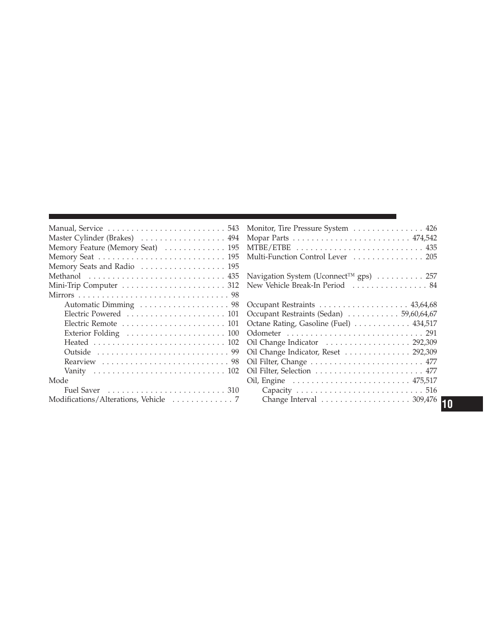 Dodge 2012 Charger_SRT - Owner Manual User Manual | Page 561 / 571