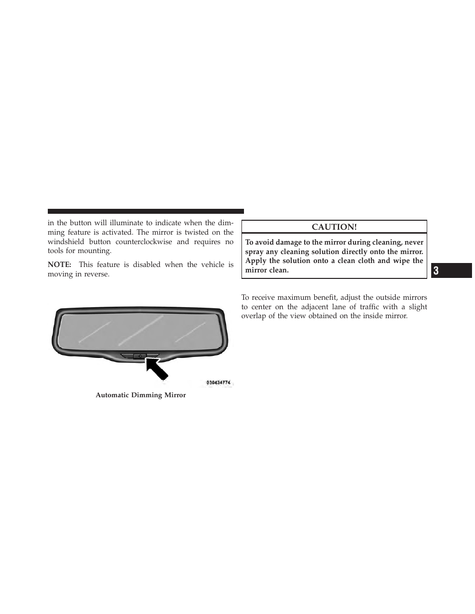 Outside mirrors, Blind spot monitoring — if equipped | Dodge 2012 Durango - Owner Manual User Manual | Page 113 / 686