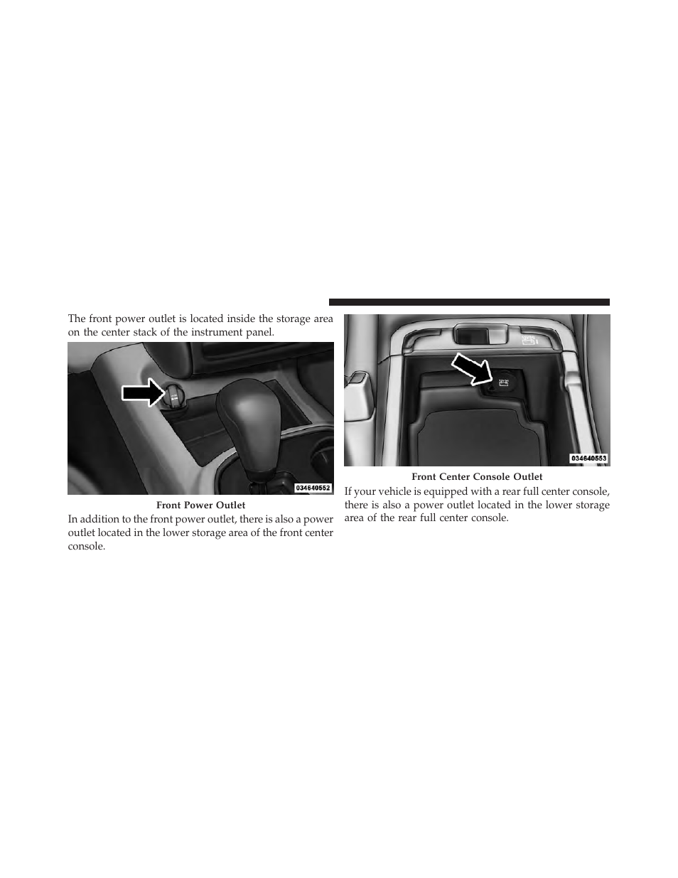 Rear cupholders, Glove compartment | Dodge 2012 Durango - Owner Manual User Manual | Page 266 / 686