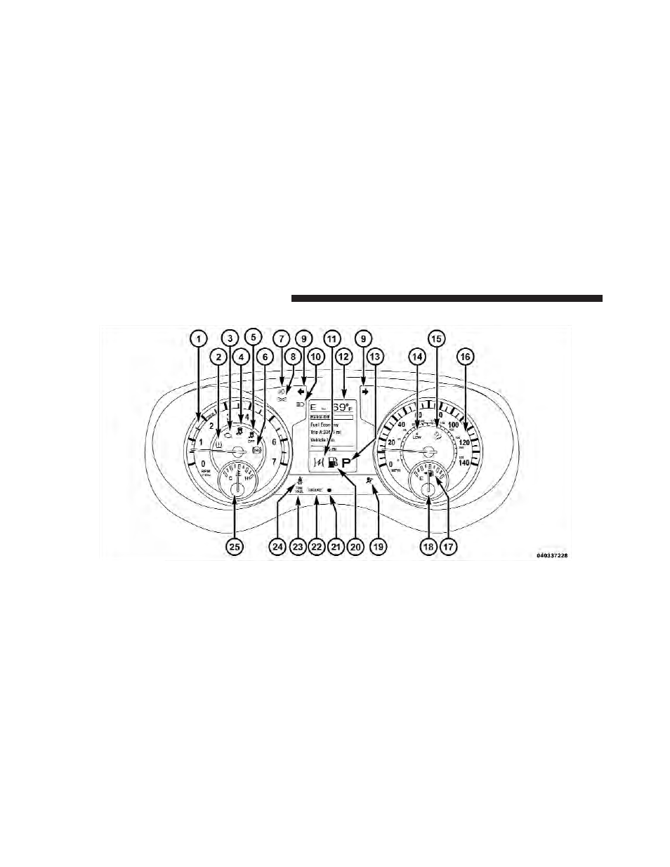 Instrument cluster | Dodge 2012 Durango - Owner Manual User Manual | Page 300 / 686