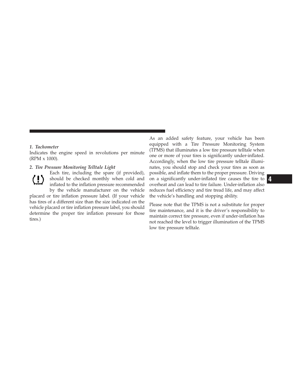 Instrument cluster descriptions | Dodge 2012 Durango - Owner Manual User Manual | Page 301 / 686