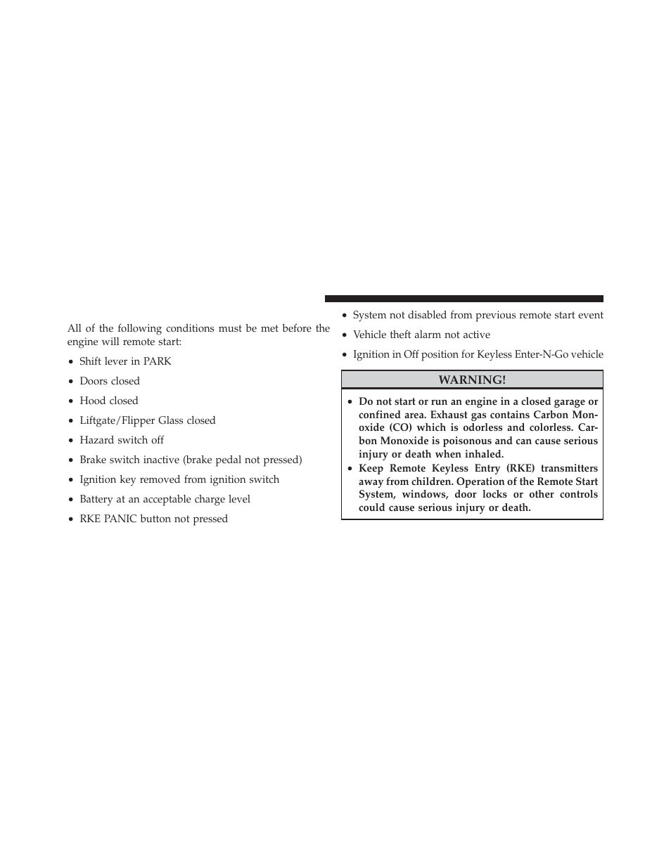 How to use remote start | Dodge 2012 Durango - Owner Manual User Manual | Page 32 / 686