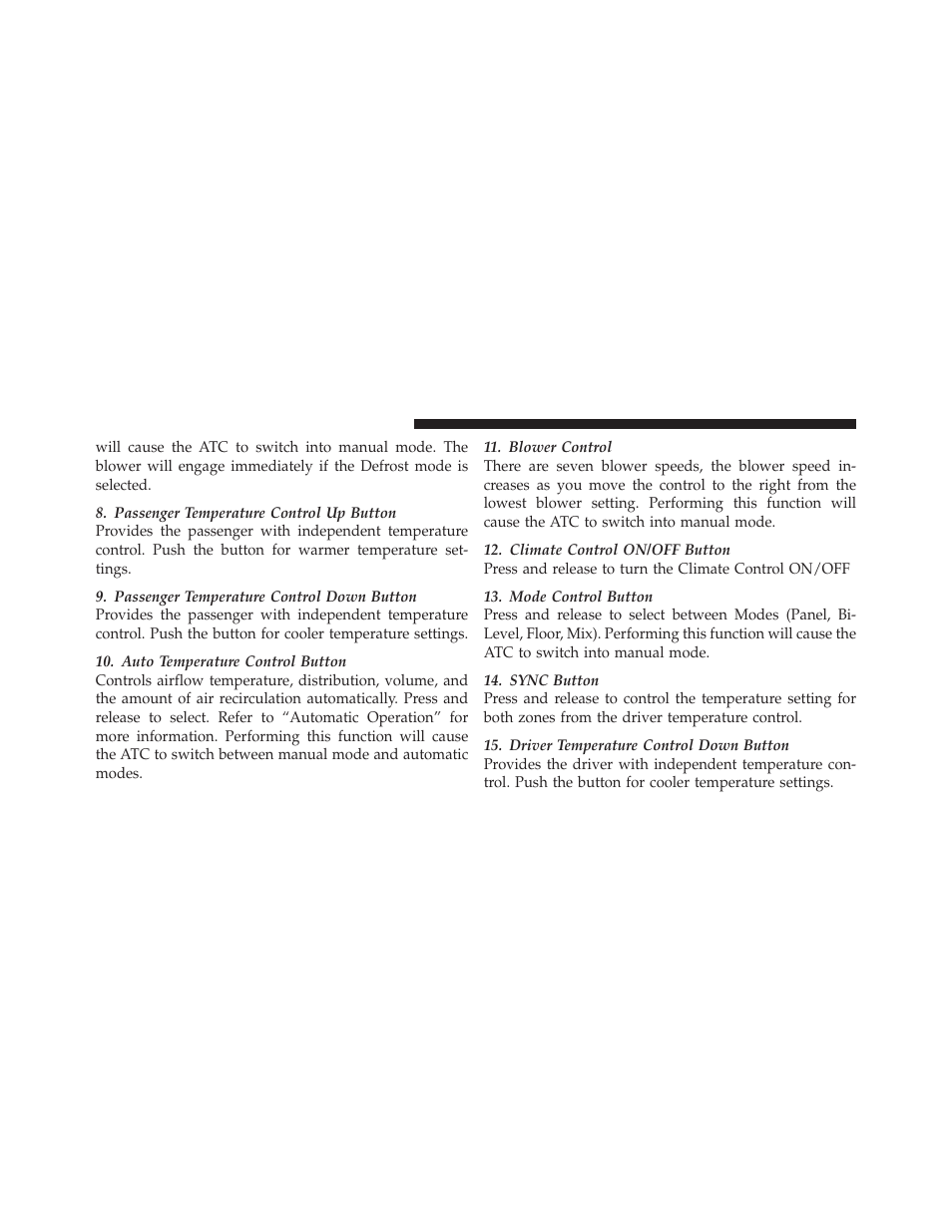 Unwired௡ stereo headphone lifetime, Limited warranty, Climate controls | Dodge 2012 Durango - Owner Manual User Manual | Page 412 / 686