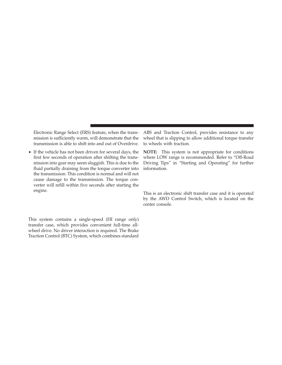 All-wheel drive operation, Shifting procedure | Dodge 2012 Durango - Owner Manual User Manual | Page 452 / 686