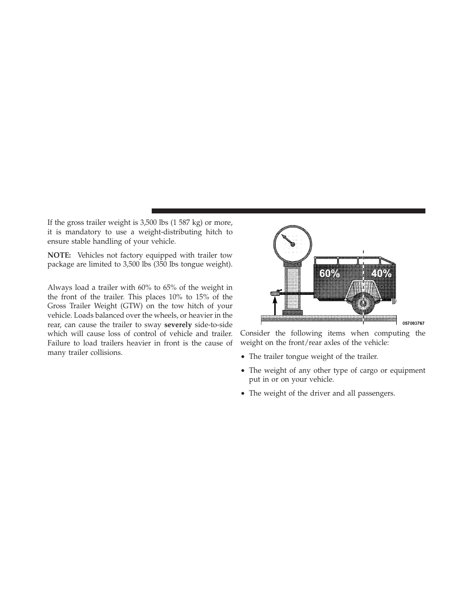 Trailer and tongue weight | Dodge 2012 Durango - Owner Manual User Manual | Page 534 / 686