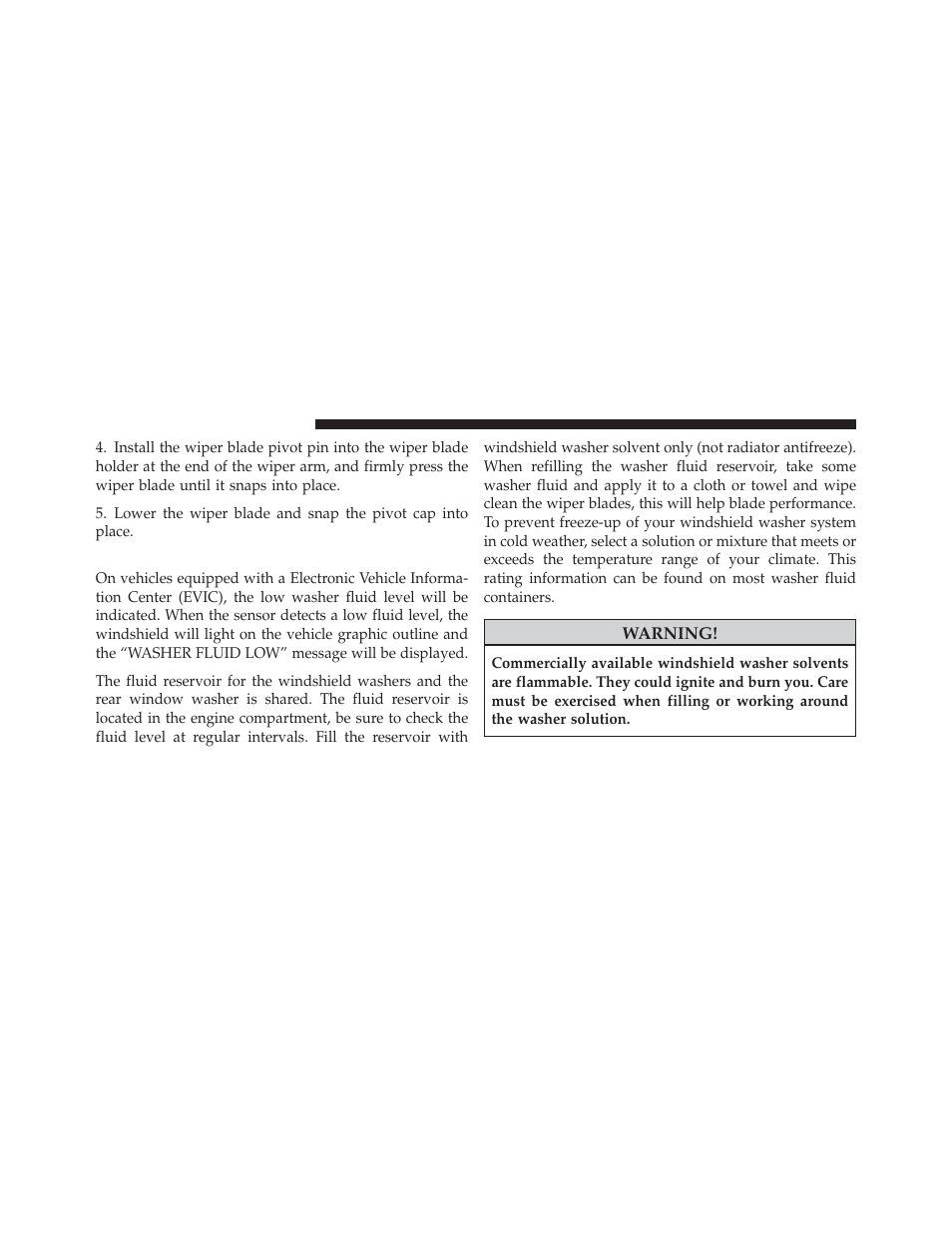 Adding washer fluid, Air conditioner maintenance | Dodge 2012 Durango - Owner Manual User Manual | Page 600 / 686