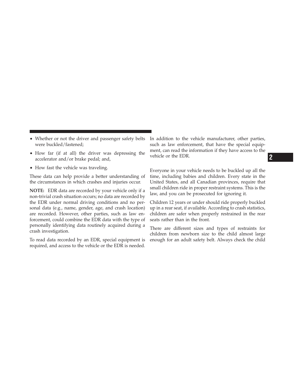 Child restraints | Dodge 2012 Durango - Owner Manual User Manual | Page 83 / 686