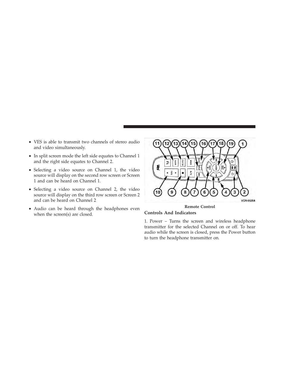 Important notes for dual video screen system, Remote control, Important notes for dual video screen | System | Dodge 2012 Grand_Caravan - Owner Manual User Manual | Page 371 / 643